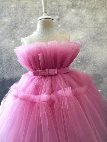 Pelin birthday girl dress pink Baby Girl Dress