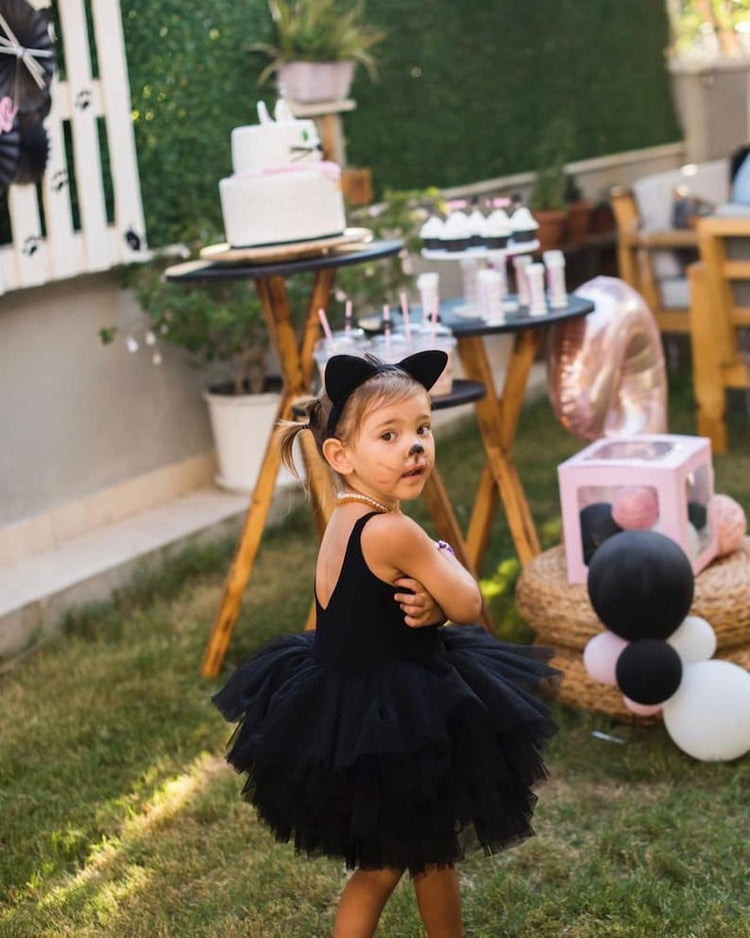 Ballerina Tutu Black Shoulder Detail