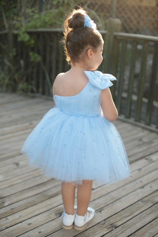 Stella pearl girl dress sky blue