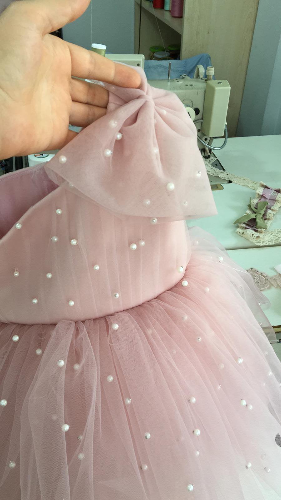 Stella pearl girl dress, flower girl dress Baby Girl Dress for Special Occasion
