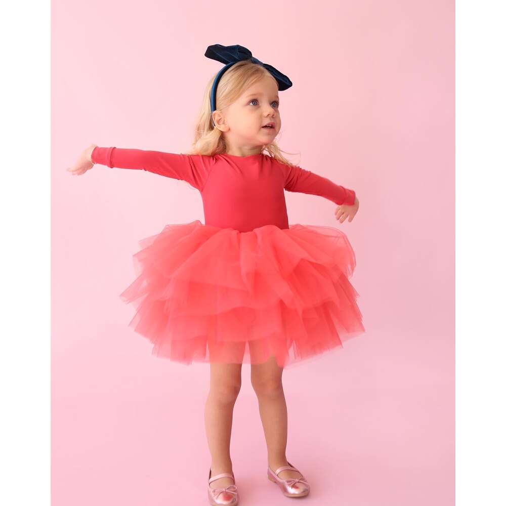Ballerina tutu red Baby Girl Dress