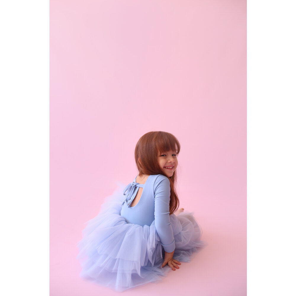 Ballerina tutu sky blue Baby Girl Dress for Special Occasion