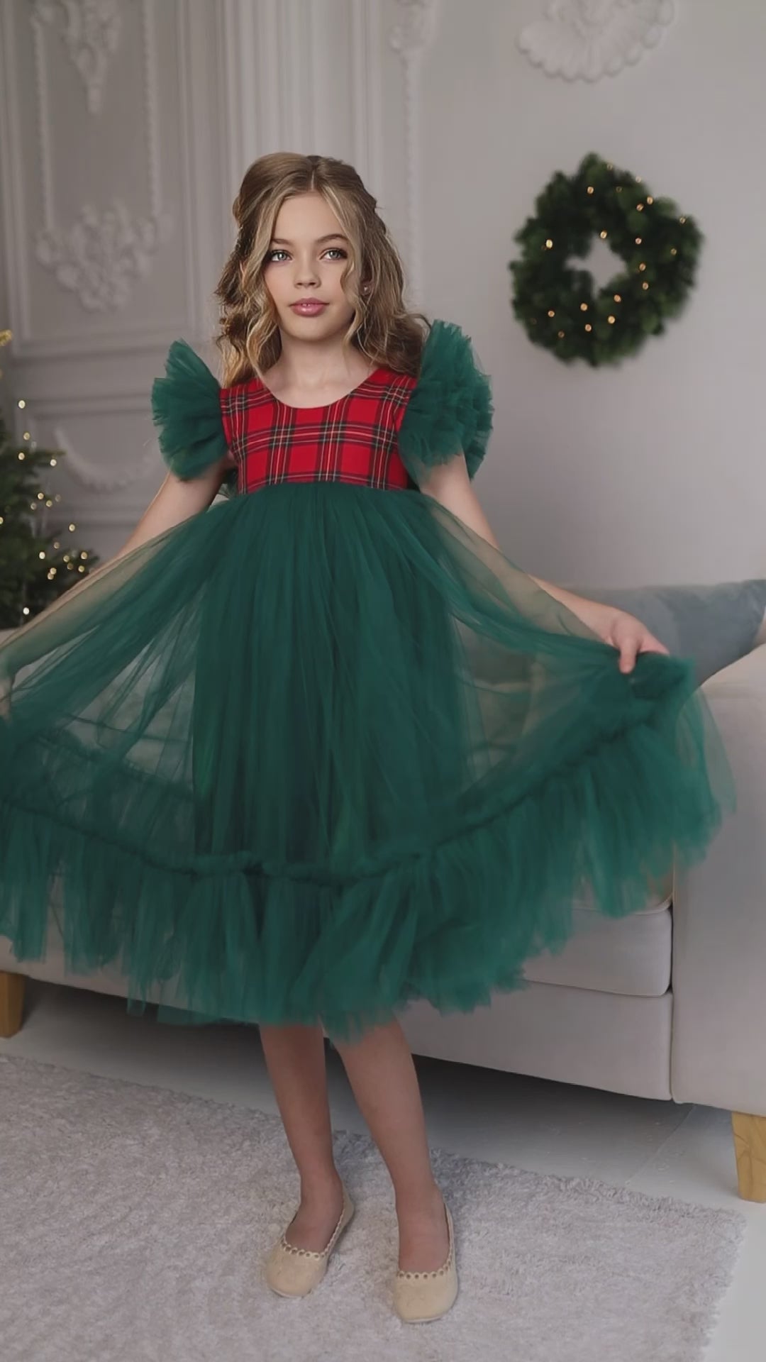 Noelle tartan girl dress Baby Girl Dress