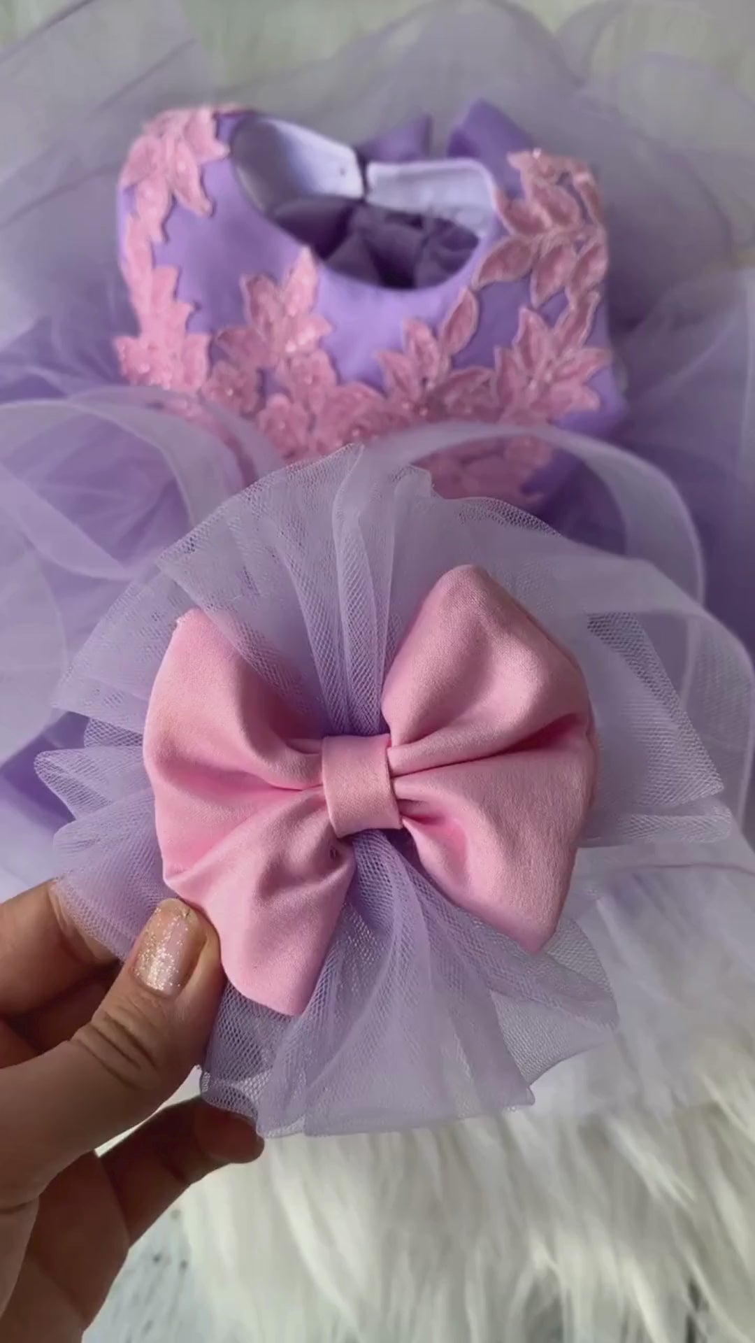 Olivia birthday baby dress lilac Baby Girl Dress