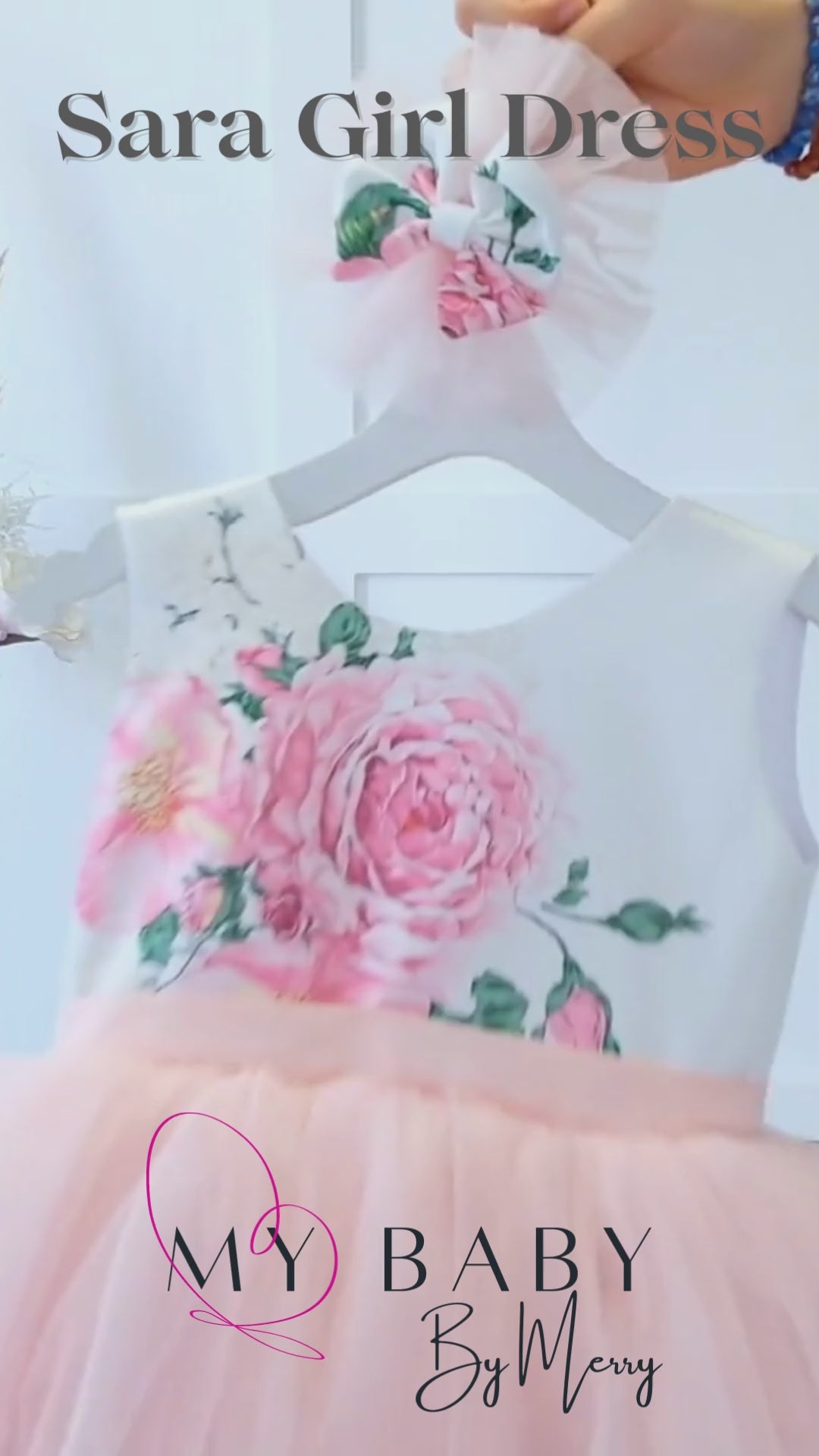 Sara 3d flower girl dress Baby Girl Dress