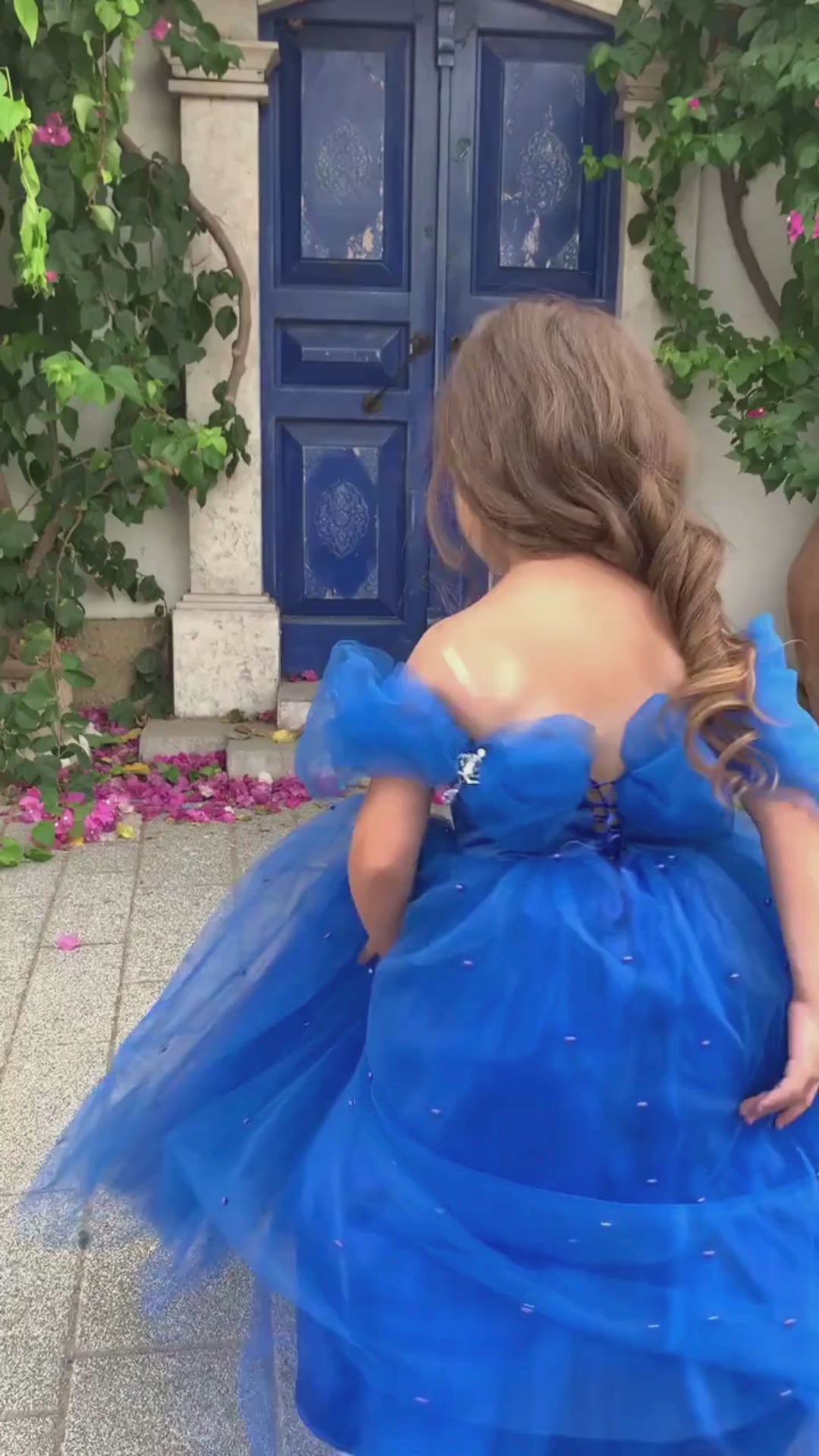 Cinderella girl dress royal blue Baby Girl Dress