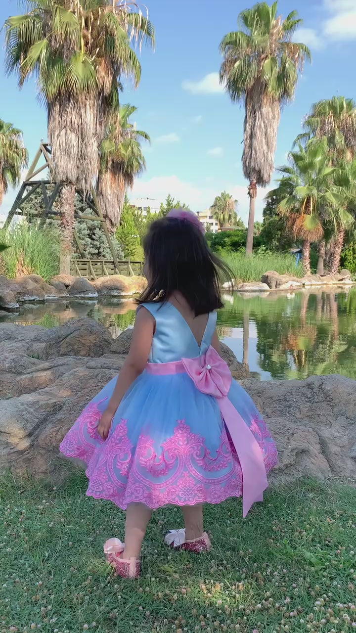 Esma sky blue girl dress Baby Girl Dress