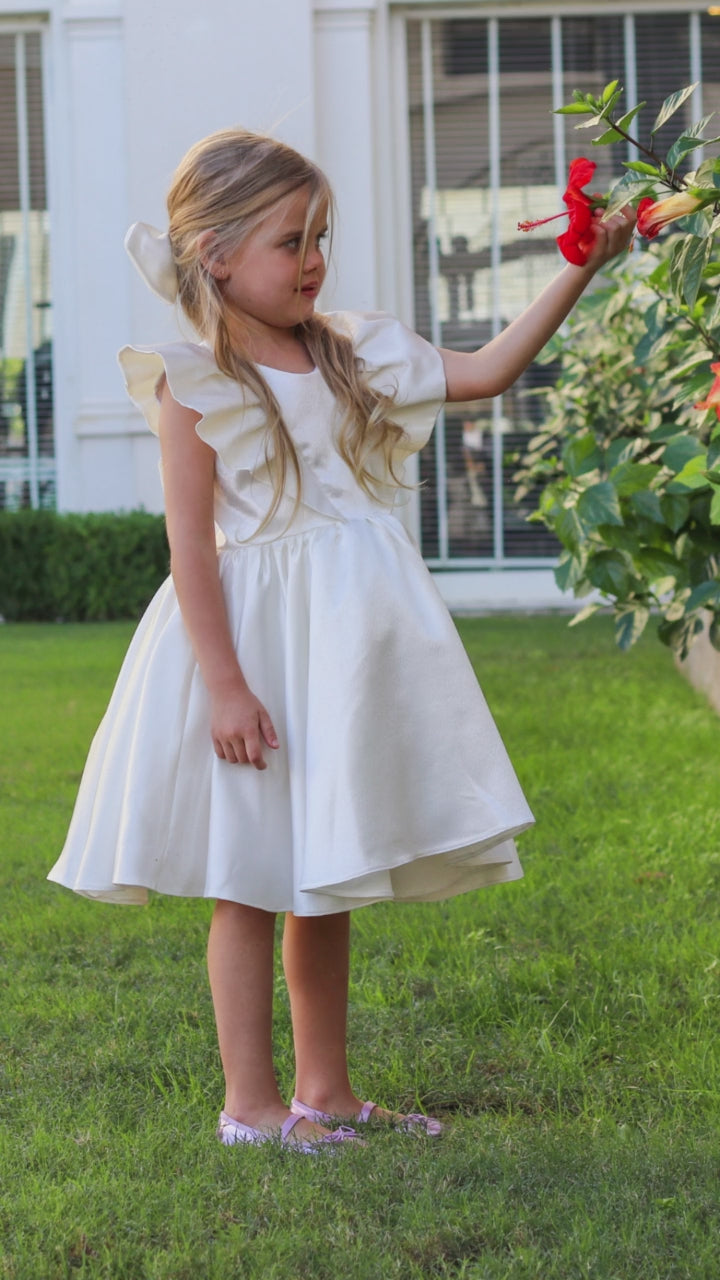 Serena girl dress white Baby Girl Dress