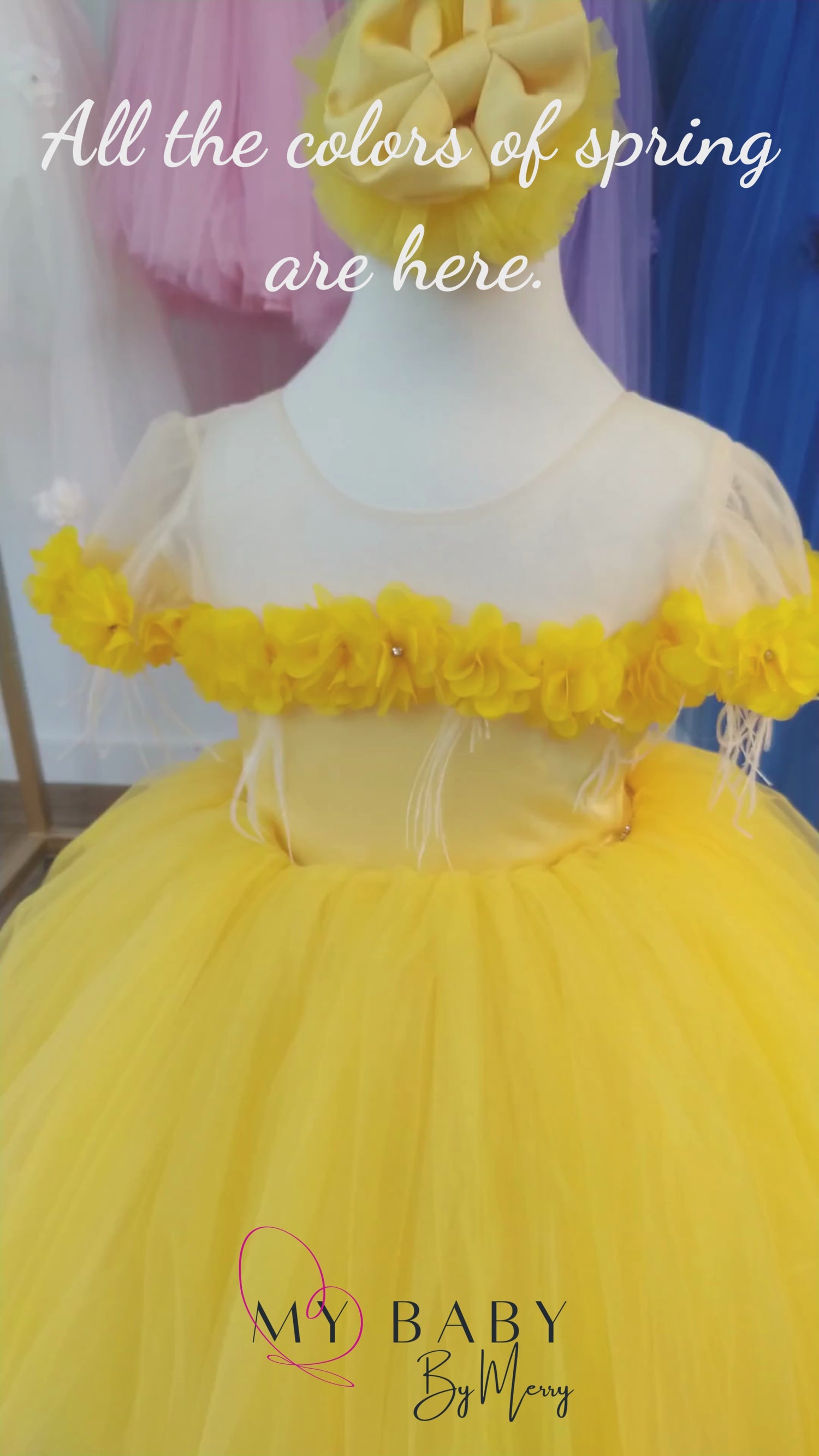 Rebecca flower girl dress sky blue Baby Girl Dress