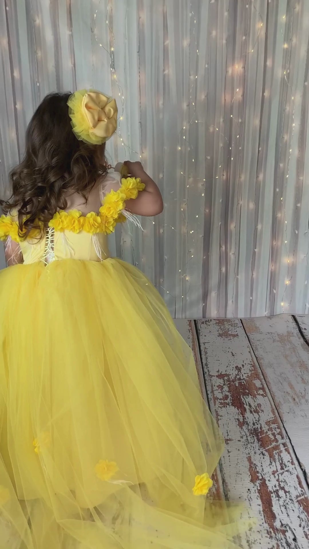 Rebecca folower girl dress yellow Baby Girl Dress
