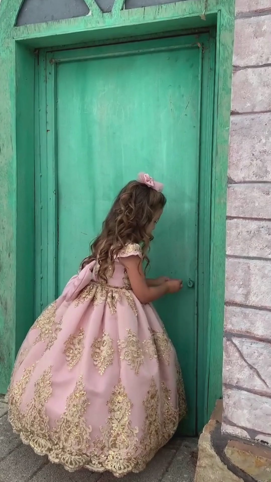 Royal girl dress blush Baby Girl Dress
