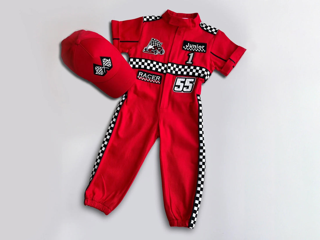 Race F1 costume toddler Short sleeve Shorts jumpsuit Baby Girl Dress for Special Occasion
