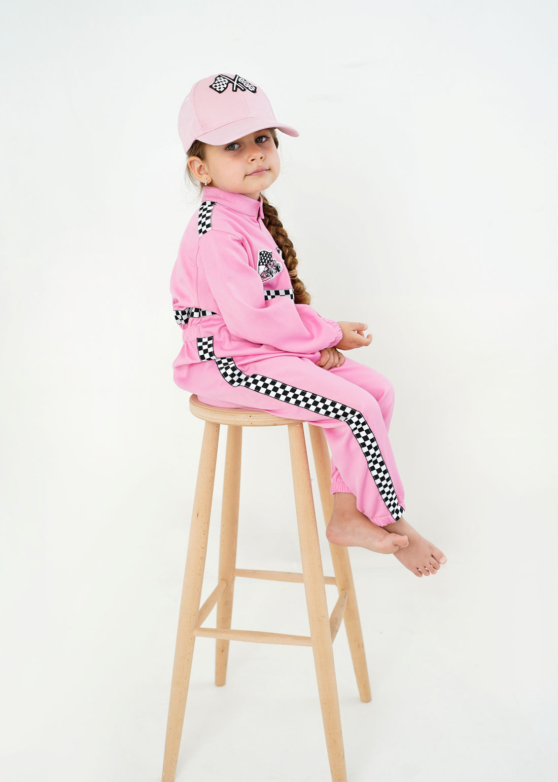 Pink Race F1 costume toddler Baby Girl Dress for Special Occasion