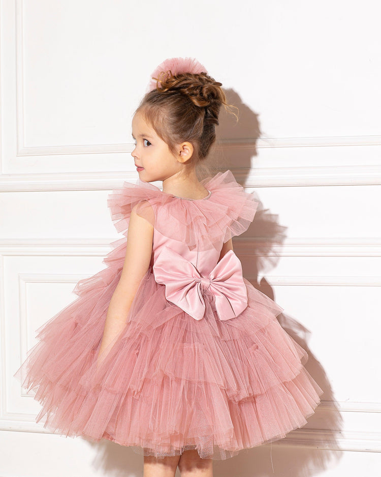 Melis Girl Dress Blush - MyBabyByMerry