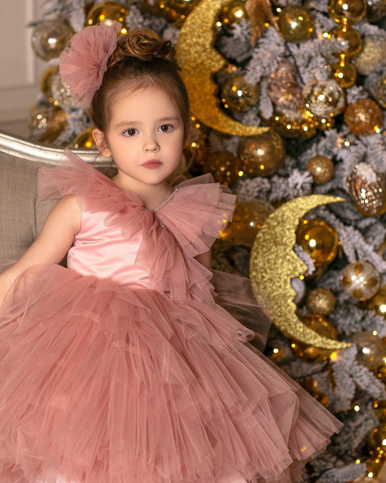 Melis birthday baby dress blush Baby Girl Dress