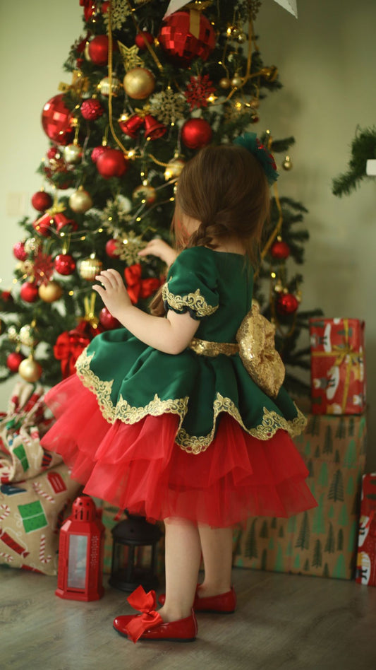 Gloria christmas girl dress