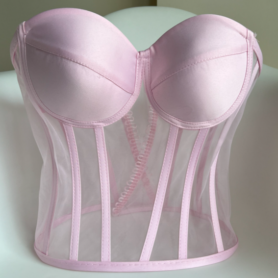 a pink corset on a white surface Baby Girl Dress for Special Occasion