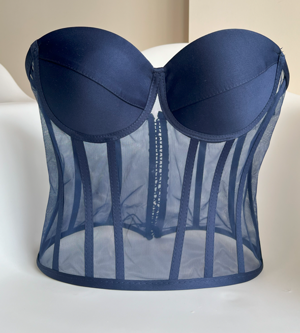 a blue bra that is attached to a white chair Baby Girl Dress for Special Occasion