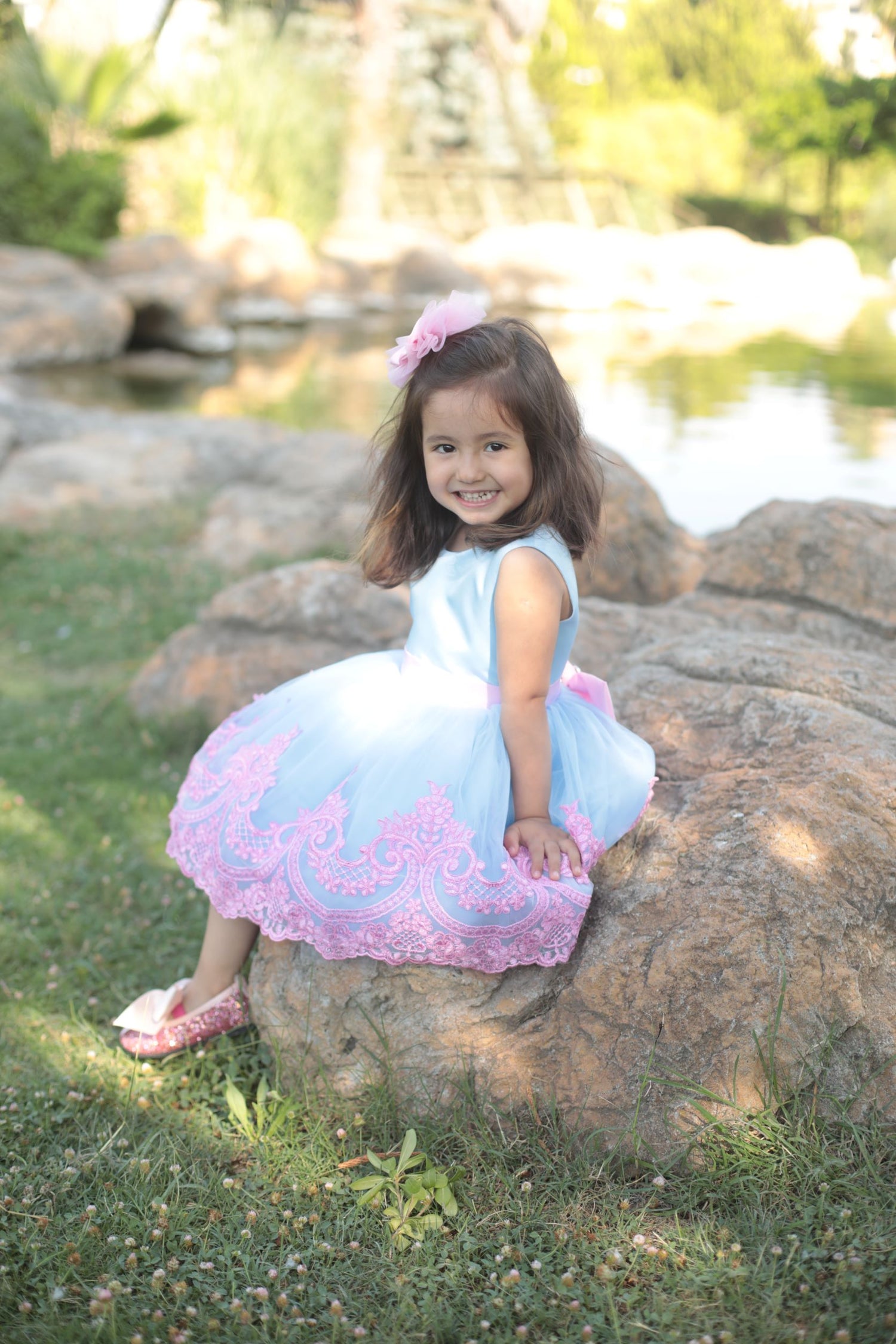 Esma sky blue girl dress Baby Girl Dress