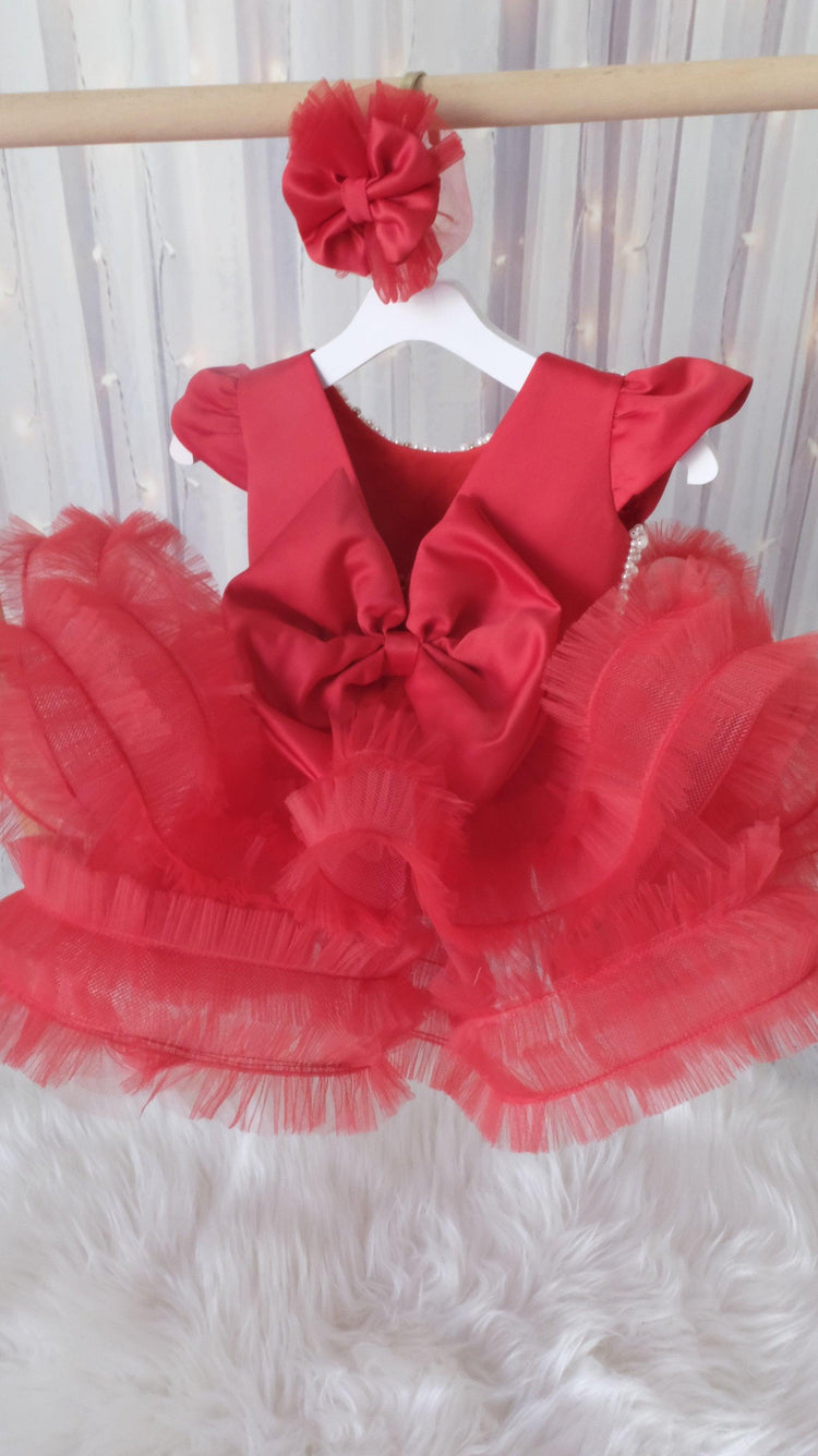 Pearl Dress Red