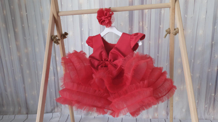 Pearl Dress Red