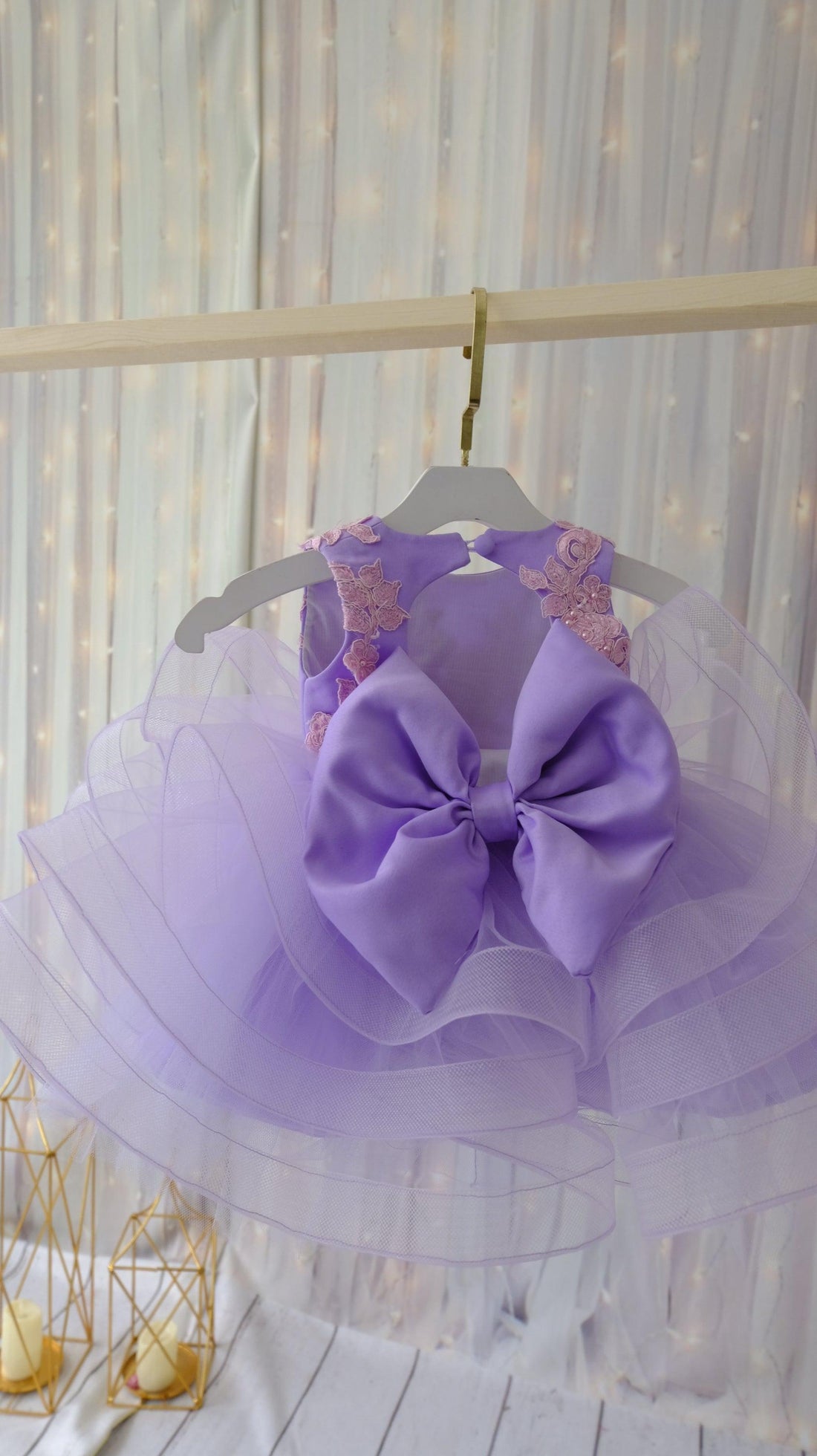 Olivia birthday baby dress lilac Baby Girl Dress for Special Occasion