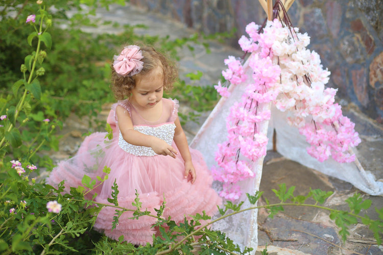 Ana Girl Dress Blush