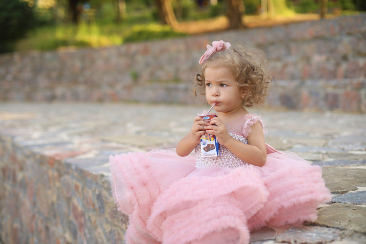 Ana Girl Dress Blush