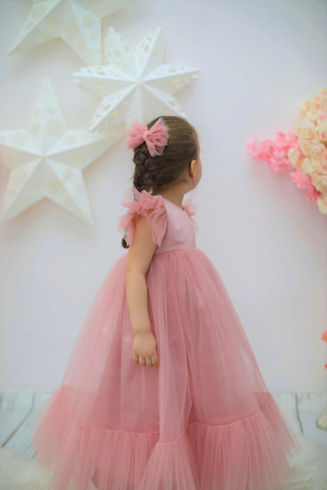 Emma cute blush baby girl dress Baby Girl Dress for Special Occasion