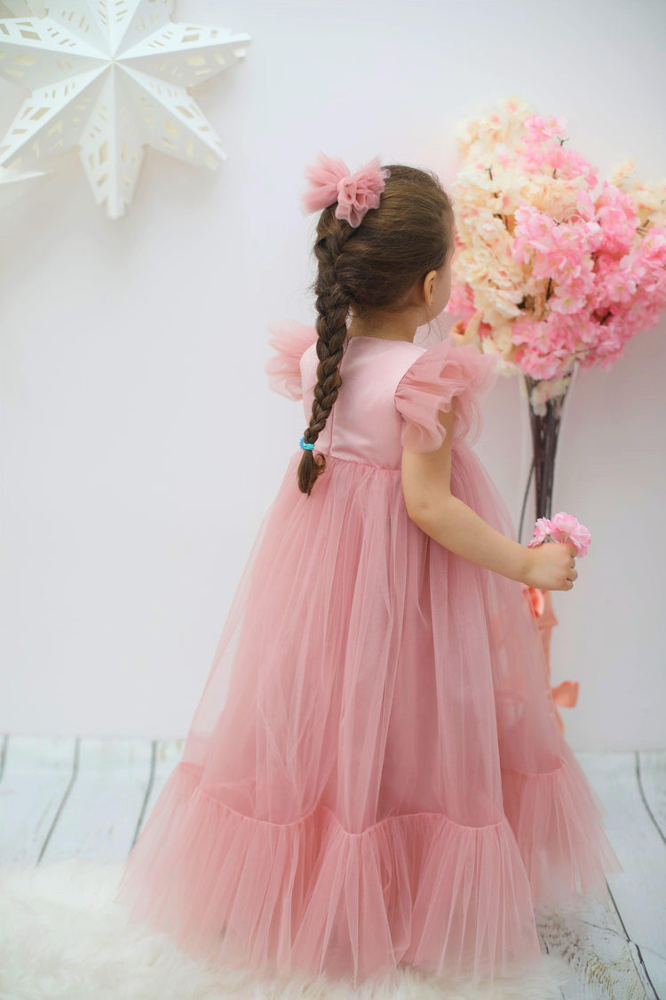Marinela Flower girl Dress blush - MyBabyByMerry