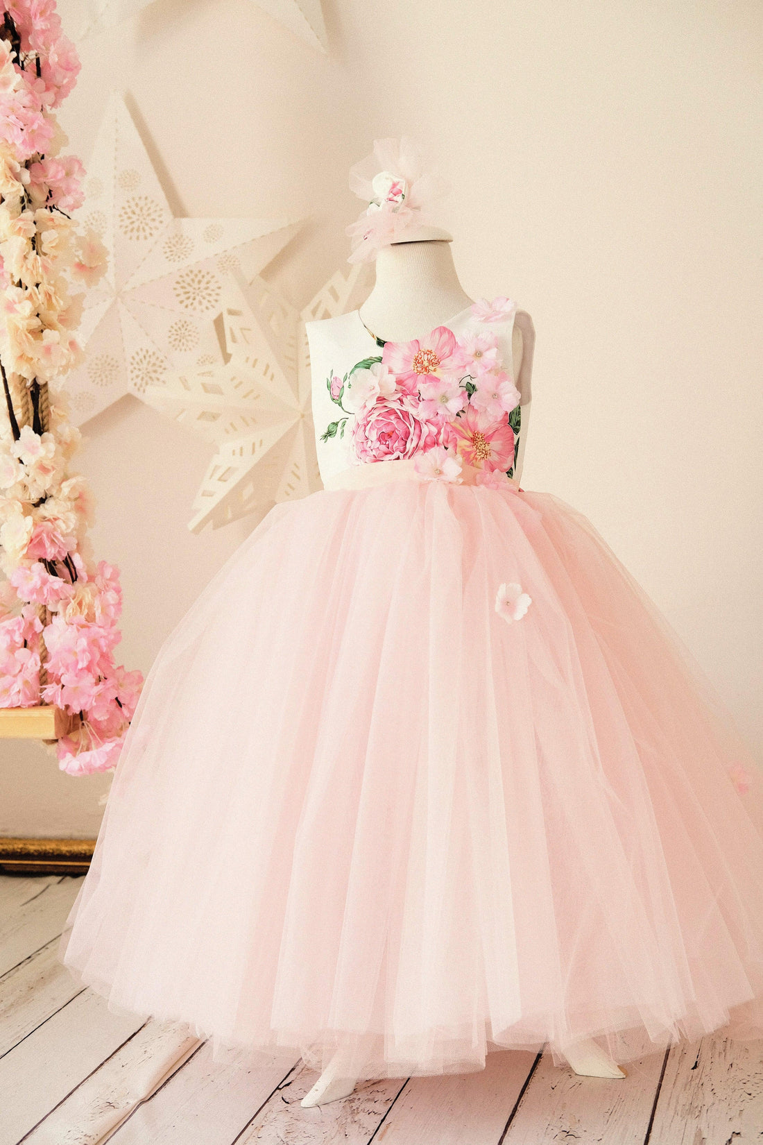 Sara 3d flower girl dress Baby Girl Dress for Special Occasion
