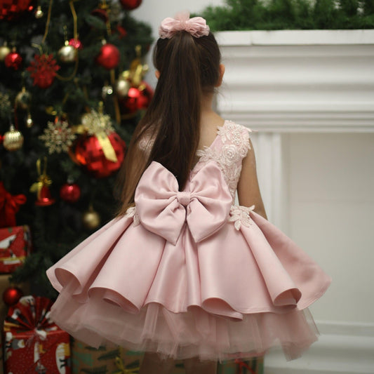 Bonita girl dress blush Baby Girl Dress