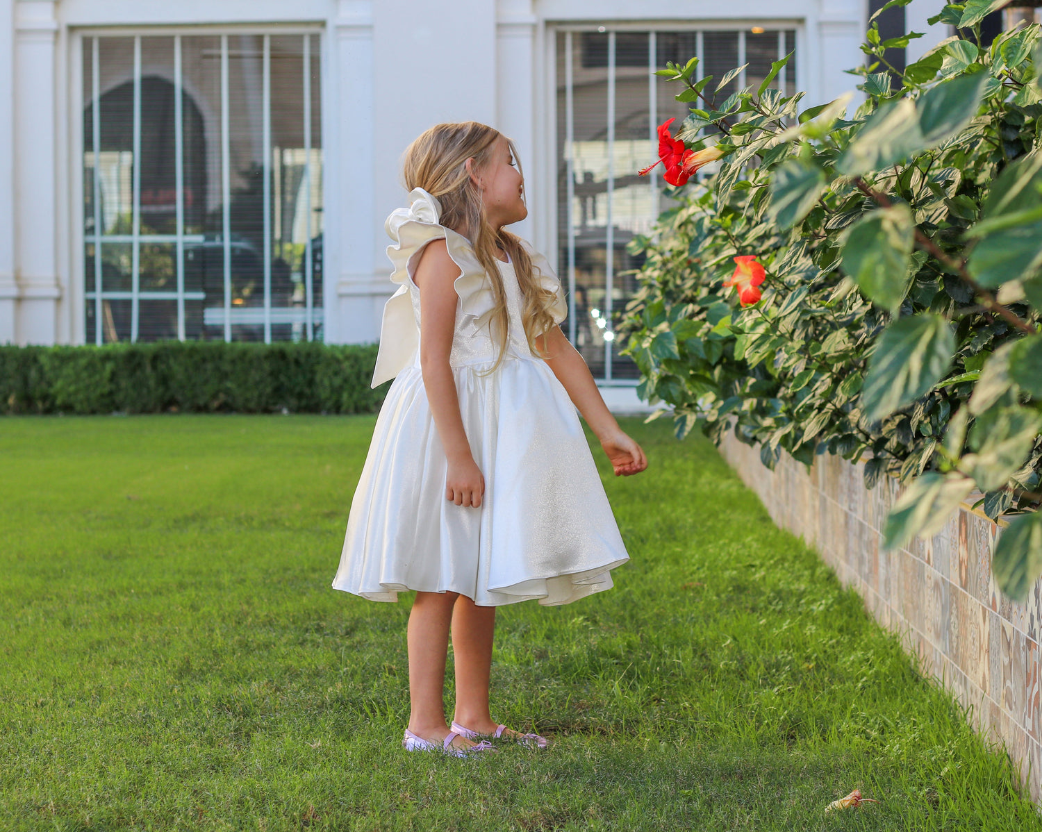 Serena girl dress white Baby Girl Dress