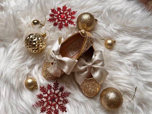 Mimi Shoes  Gold Glittery