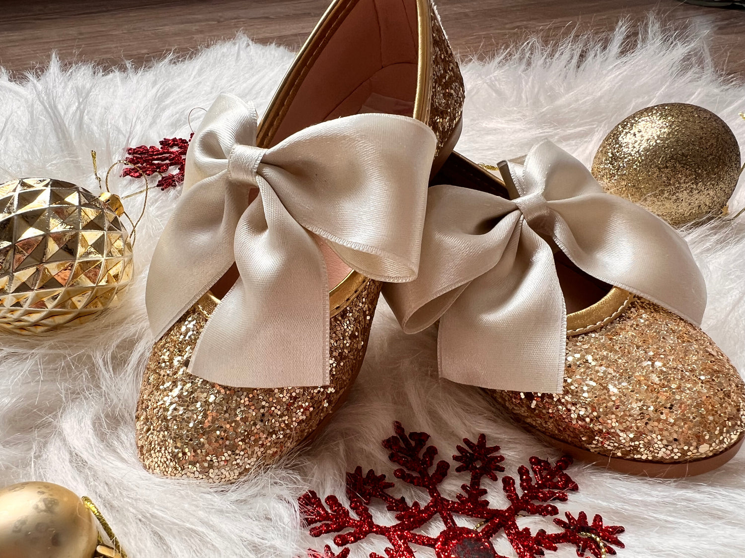 Mimi Shoes  Gold Glittery Baby Girl Dress