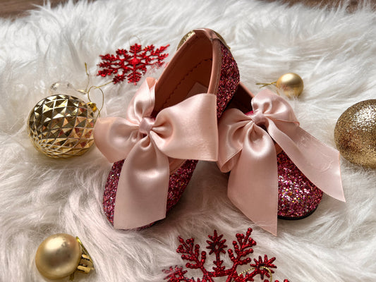 Mimi Shoes  Blush  Glittery Baby Girl Dress
