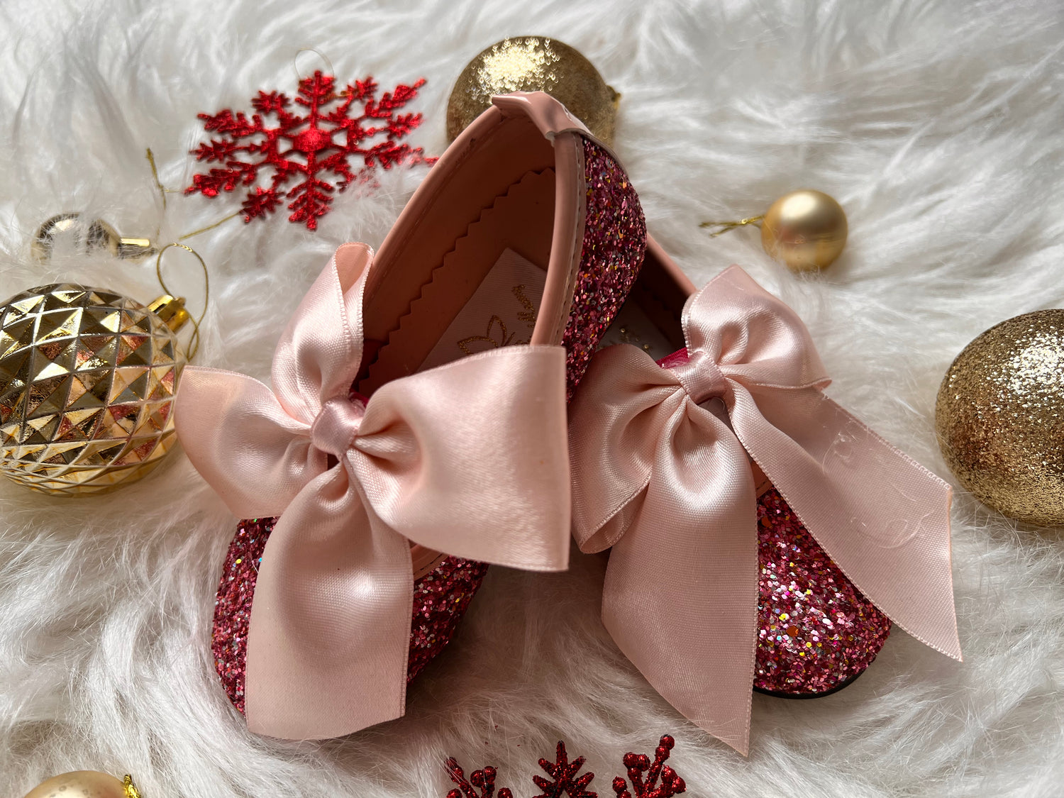 Mimi Shoes  Blush  Glittery Baby Girl Dress
