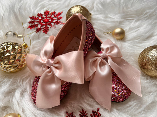Mimi Shoes  Blush  Glittery