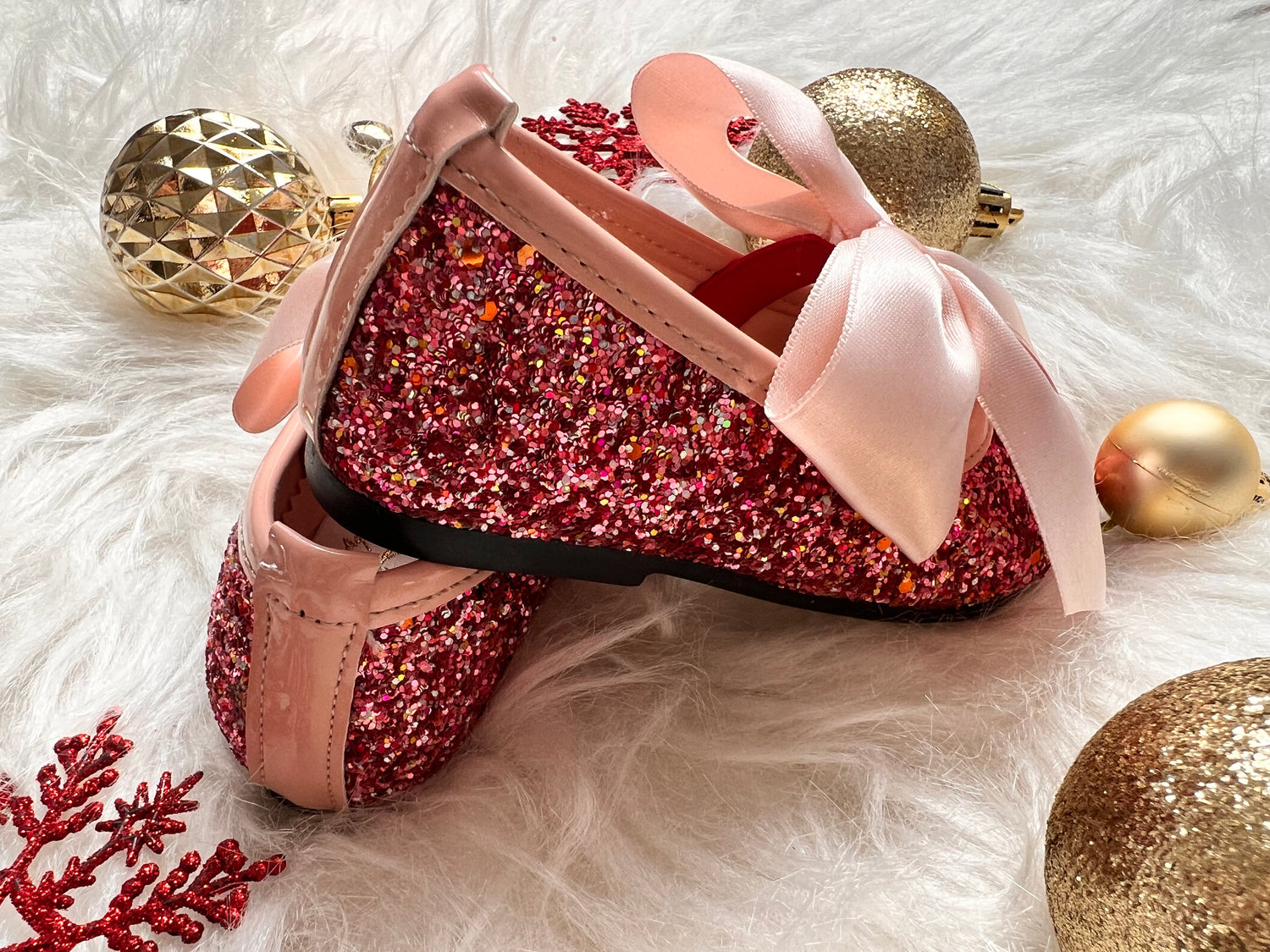 Mimi Shoes  Blush  Glittery Baby Girl Dress