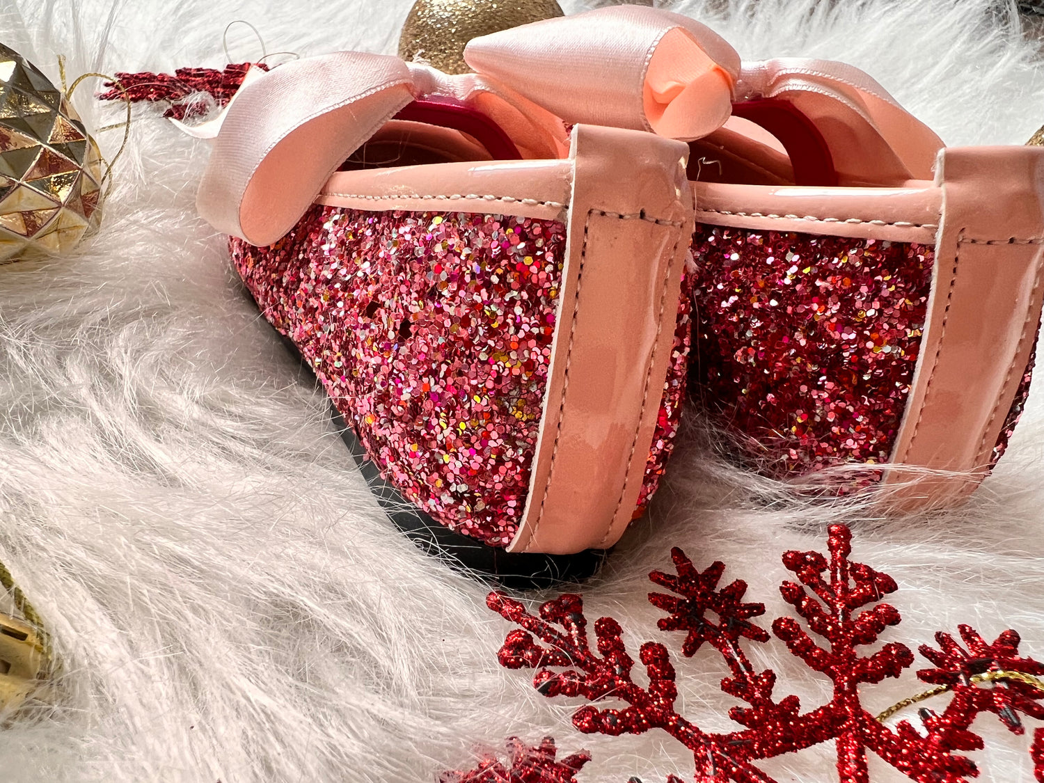 Mimi Shoes  Blush  Glittery Baby Girl Dress