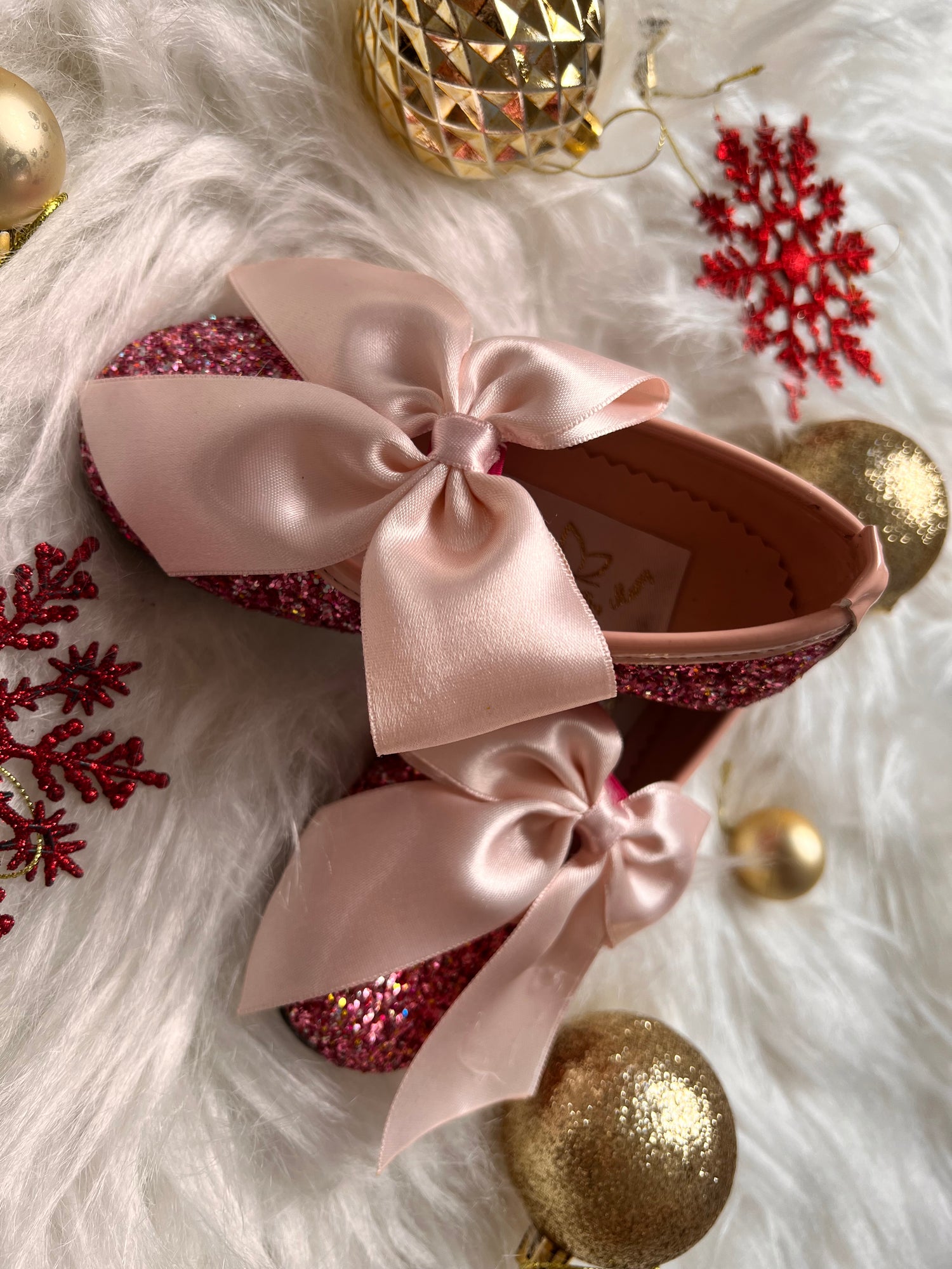 Mimi Shoes  Blush  Glittery Baby Girl Dress