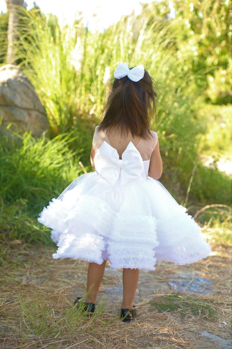 White Pearl Embellished Dress