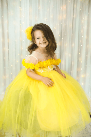 yellow flower girl dress Baby Girl Dress for Special Occasion
