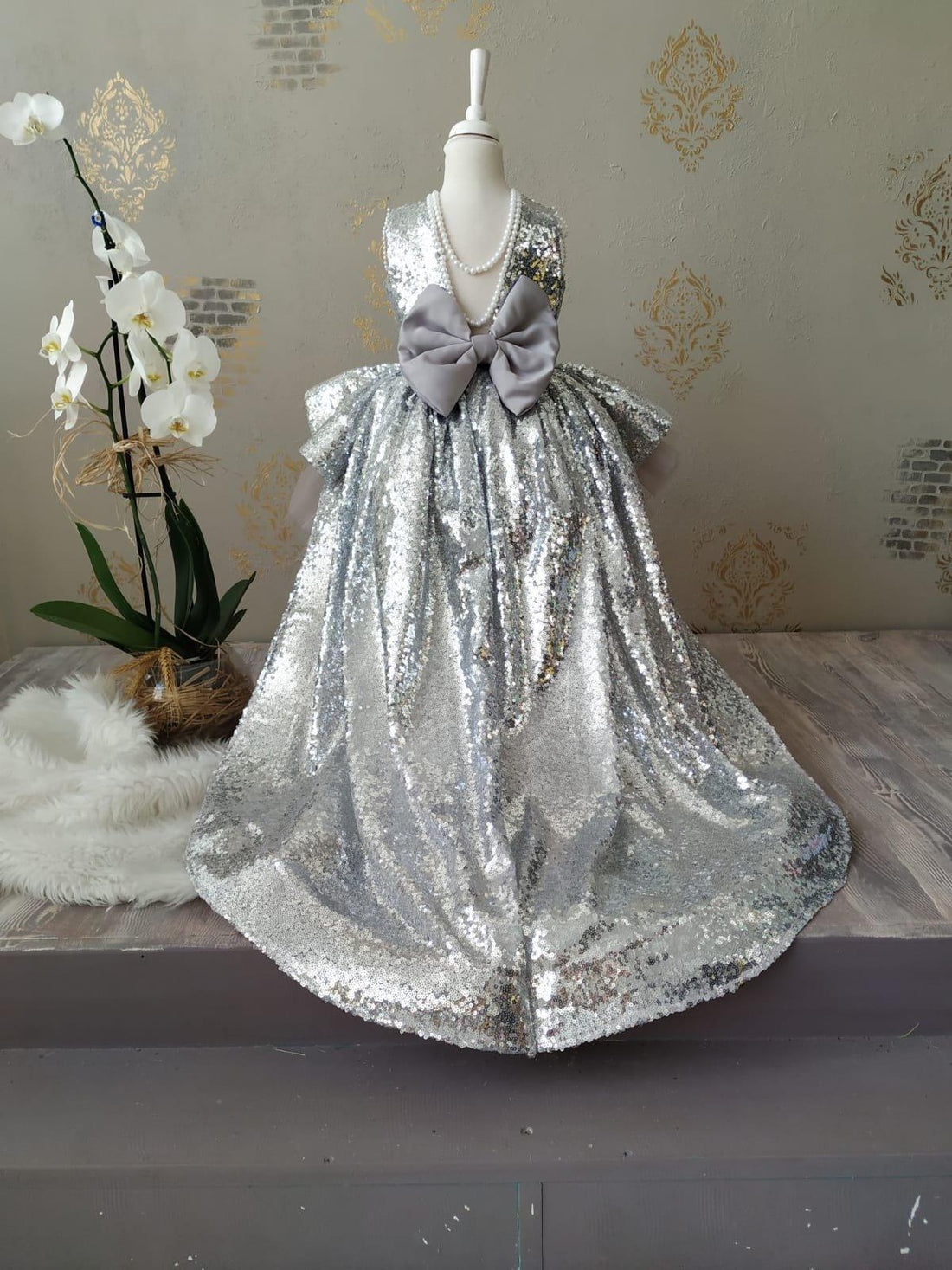 Baby Sequin Dress Baby Girl Dress for Special Occasion