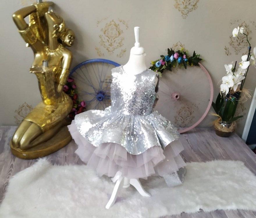 Baby Sequin Dress Baby Girl Dress for Special Occasion