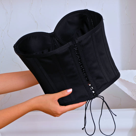 Black women bustier Corset