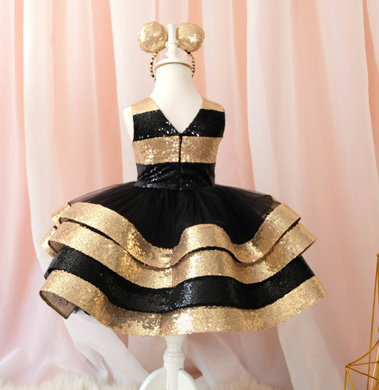 Baby girl bee dress