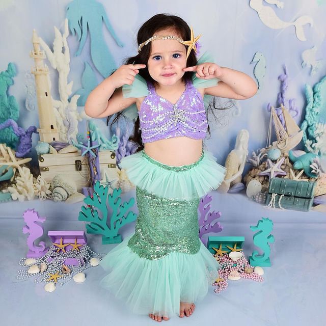 Ariel mermaid dress – MyBabyByMerry1