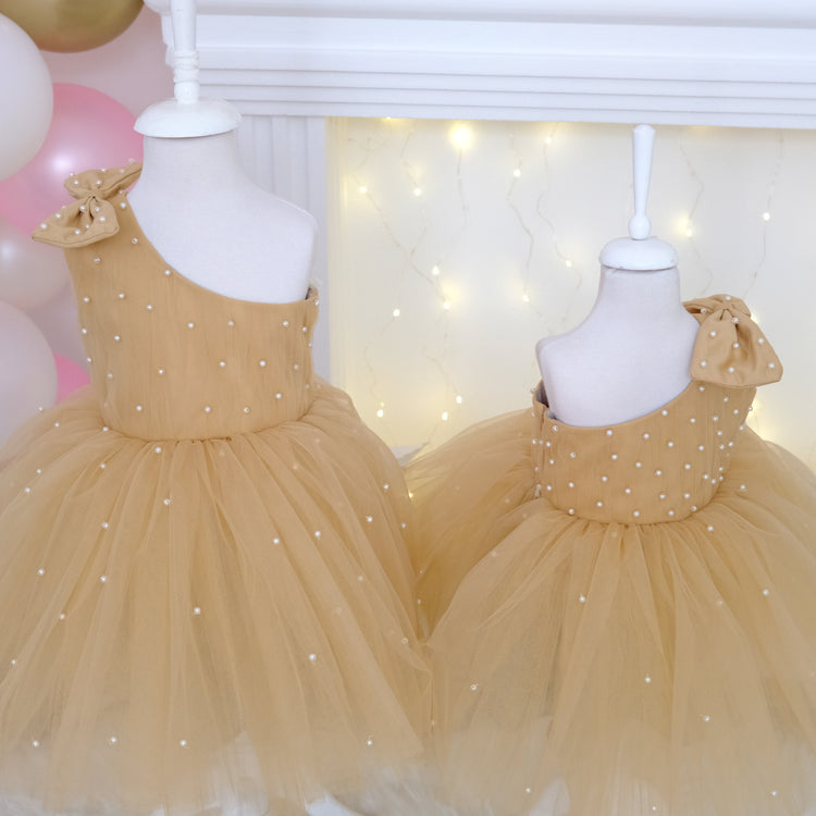 Stella Pearl Girl Dress gold