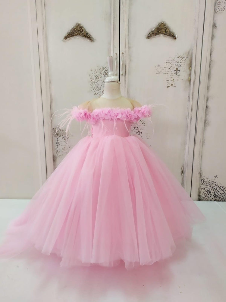Rebecca Flower Dress Pink - MyBabyByMerry